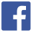 Facebook logo with dark blue background and white logo. Links to STEAM-3D Maker Lab's Facebook page. 