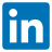 LinkedIn logo with medium blue background and white logo. Links to STEAM-3D Maker Lab's LinkedIn page. 